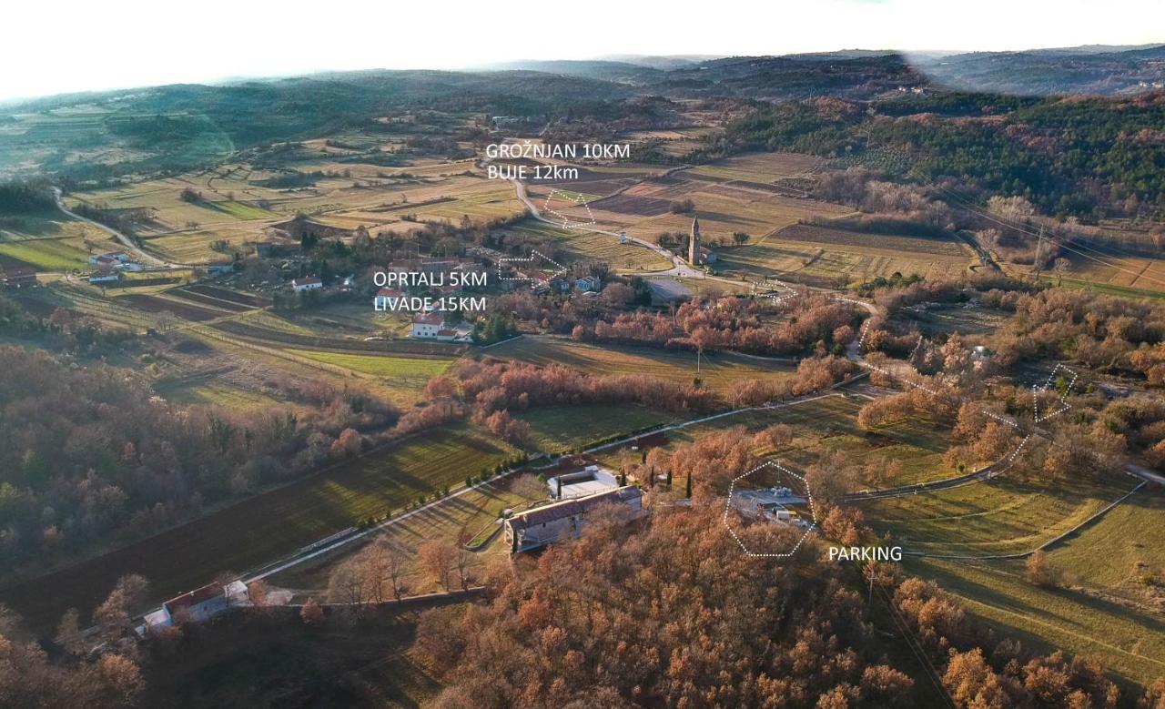 Stancija Ruseti Bed & Breakfast Oprtalj ภายนอก รูปภาพ